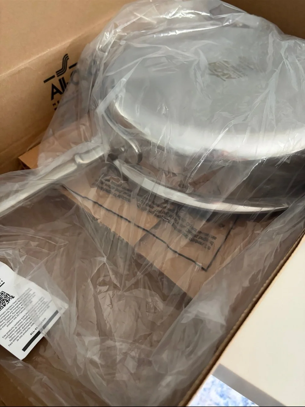 All-Clad D5® 3-quart Stainless Steel Nonstick Saute Pan & Lid Brand New Box
